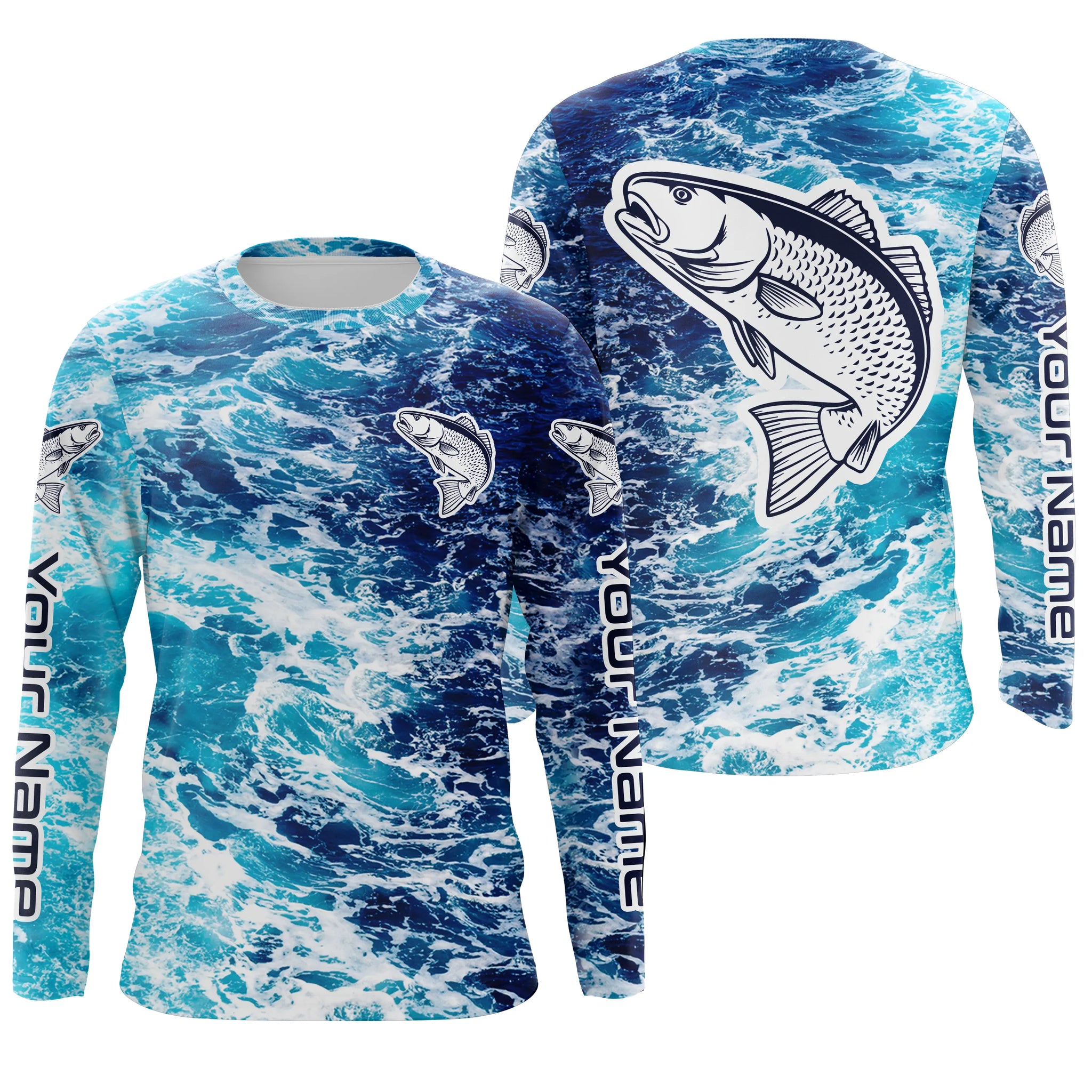 Redfish Red Drum Custom Saltwater Fishing Shirts, Redfish Long Sleeve –  Myfihu