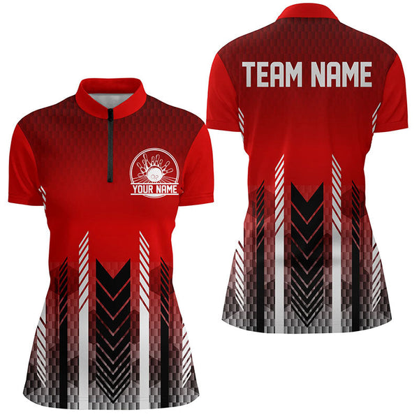 Custom Bowling Jerseys With Name For Women, Personalized Bowling Team Shirts IPHW4969