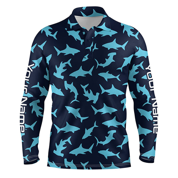 Shark men polo Shirts, Shark Fishing Custom All over polo shirt for men IPHW3716