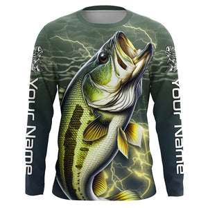 Personalized Bass Fishing Jerseys, Largemouth Bass Long Sleeve Tournam –  Myfihu