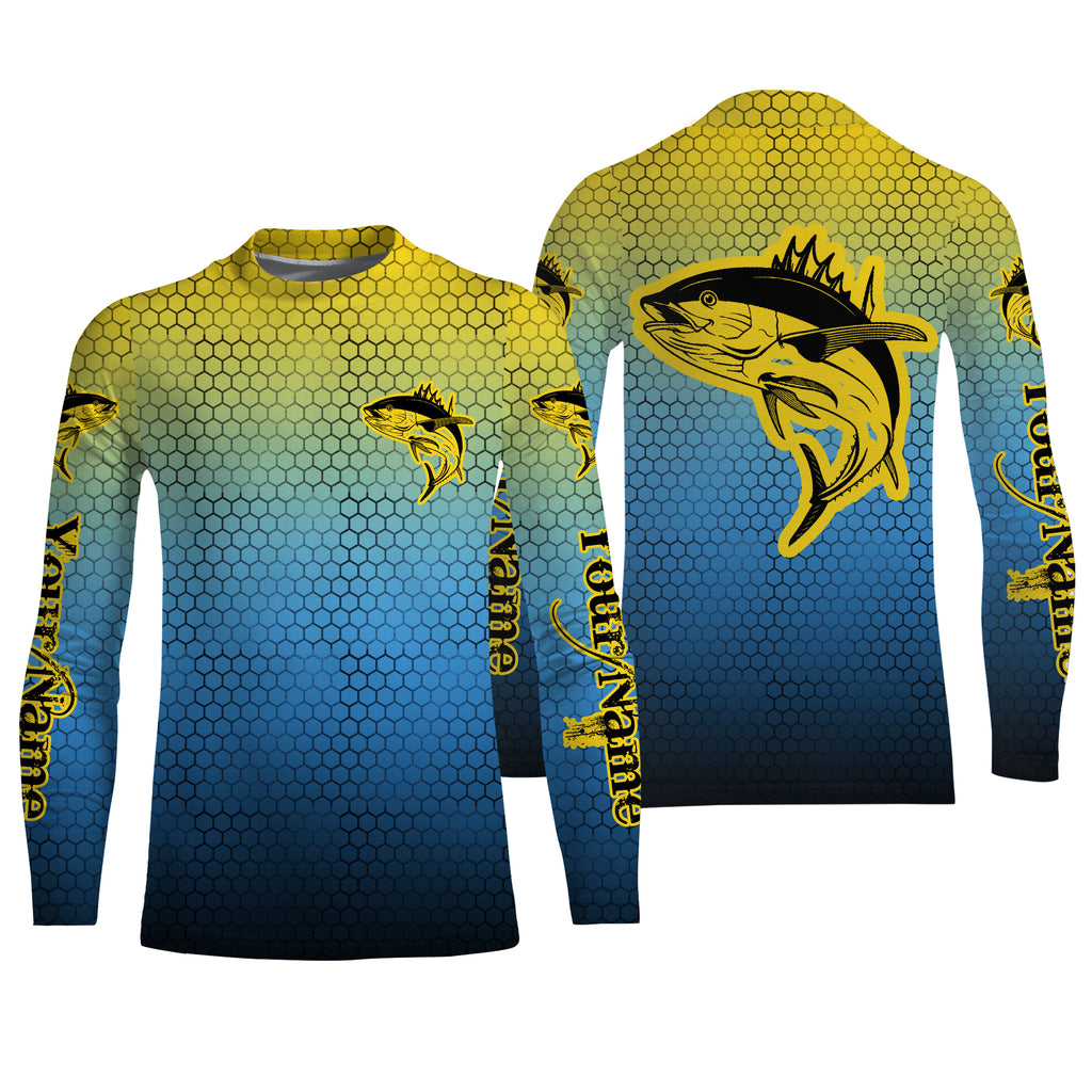 Men's Custom Plus Size Tuna Fishing T-Shirt 3D Printed Saltwater Fish Blue  Ocean Summer Style