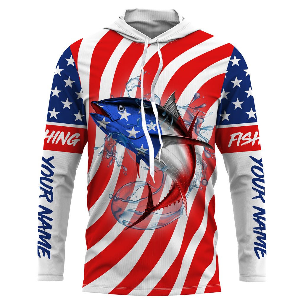 Custom Tuna Long sleeve performance Fishing Shirts for men, Tuna