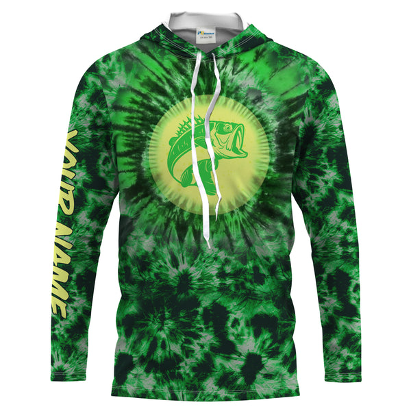 Tie dye Bass Fishing camo Custom Long sleeve performance Fishing Shirts UV Protection, Bass Shirts - IPHW1650