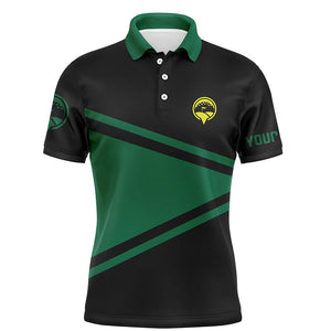 Black and green Mens golf polo shirts custom golf outfit men, best golf gifts for men NQS5668