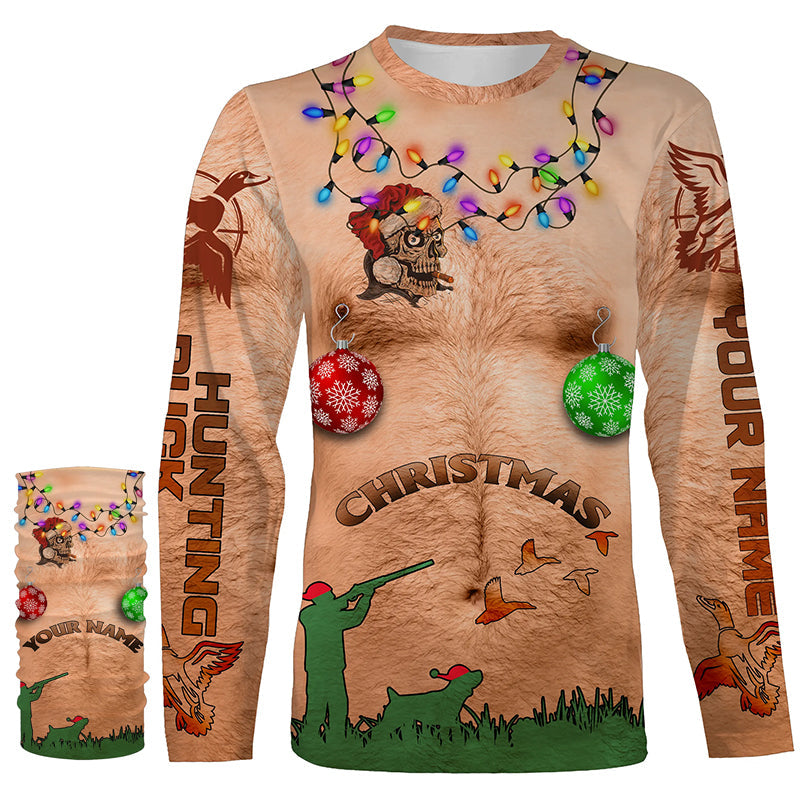 Hairy chest christmas outlet sweatshirt