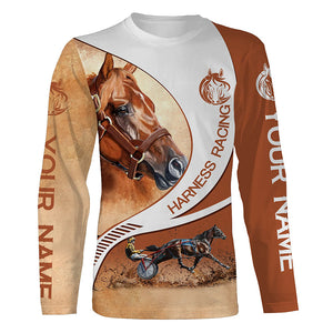 Harness racing custom name horse riding horse shirts, custom horse gift for men, women, kid NQS3995