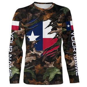 Texas Hunting Camo Customize Name 3D All Over Printed Shirts Personalized gift For Men, women, Kid NQS6814