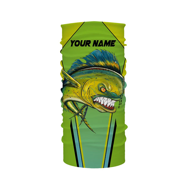 Mahi mahi Fishing jerseys, Dorado green scales Custom name Long Sleeve tournament Fishing Shirts NQS4514