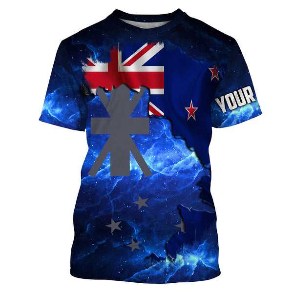 New Zealand Flag Universe patriotic Custom UPF fishing Shirts jersey - Custom NZ fishing shirts NQS3207