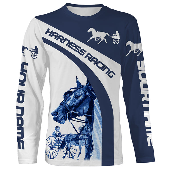 Harness racing custom name horse riding horse shirts, custom horse gift for men, women, kid NQS3058