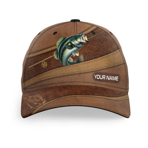 Largemouth bass fishing hats for men, women custom name baseball best –  Myfihu