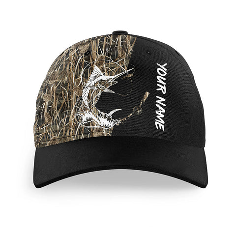 Sailfish Fishing Tattoo camo Custom fishing hat Unisex Fishing Baseball Angler camo hat NQS2673