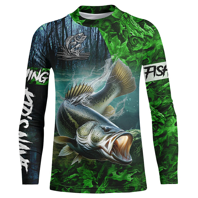 T-shirt UV green camou S-XXL - Hoodies & T-Shirts - Fladen Fishing