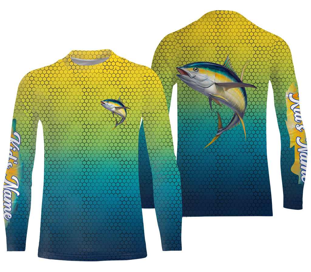 Mahi Mahi Fishing Custom Name Sun Protection Long Sleeve Fishing Shirt –  Myfihu