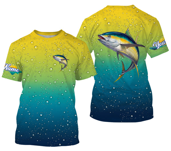 Tuna fishing scales bubble Custom Name UV protection UPF 30+ custom saltwater fishing jersey NQS3230