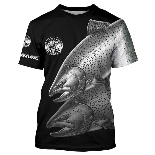 Chinook Salmon (King Salmon) Fishing performance Fishing Shirts Custom 3D UV protection NQS2531