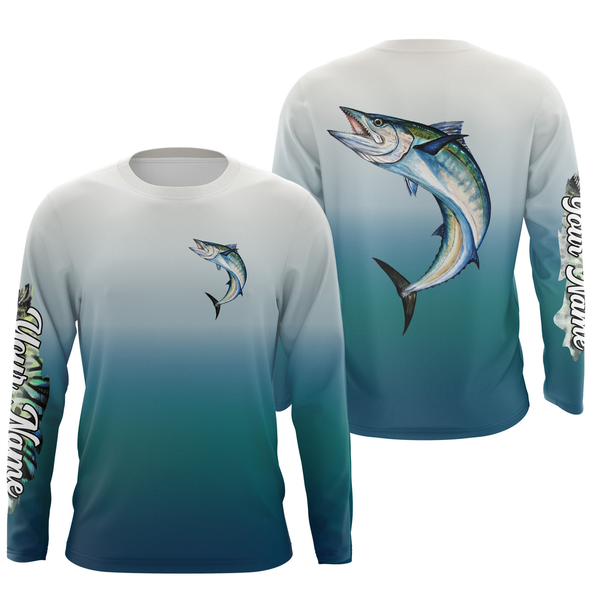King Mackerel ( Kingfish) fishing Custom Name fishing jersey, deep sea ...
