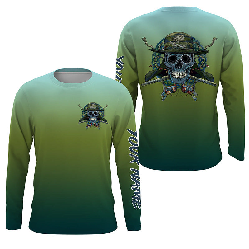 Fish reaper fishing Custom UV sun protection Long sleeve Fishing Shirts, Fishing Gift for fisherman NQS4600