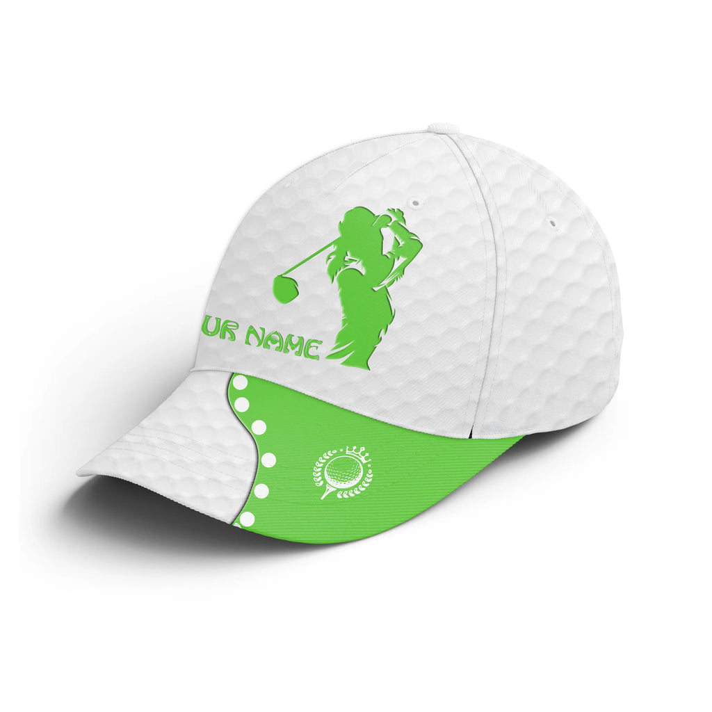 Women Golfer hat custom name multi color white golf hats Unisex Baseba Myfihu