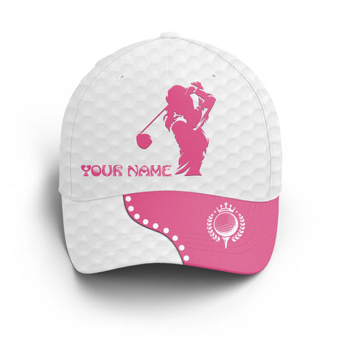 Women Golfer hat custom name multi-color white golf hats Unisex Baseball women golf hats, golfing gift NQS5061