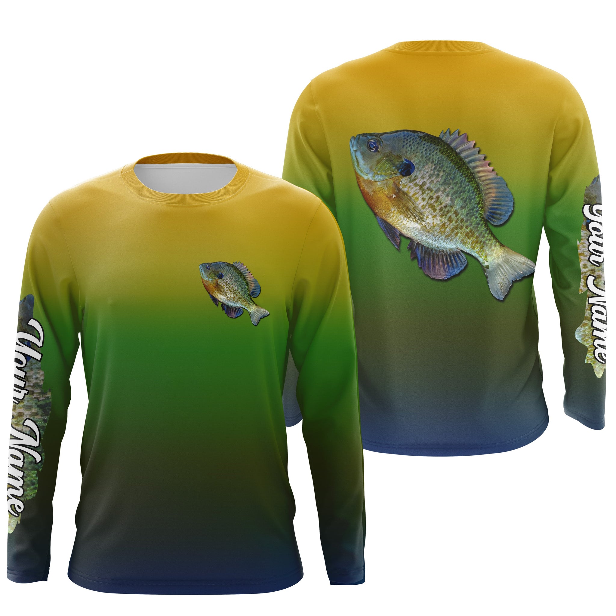 Bluegill Sunfish fishing Custom Name sun protection fishing jersey, br –  Myfihu