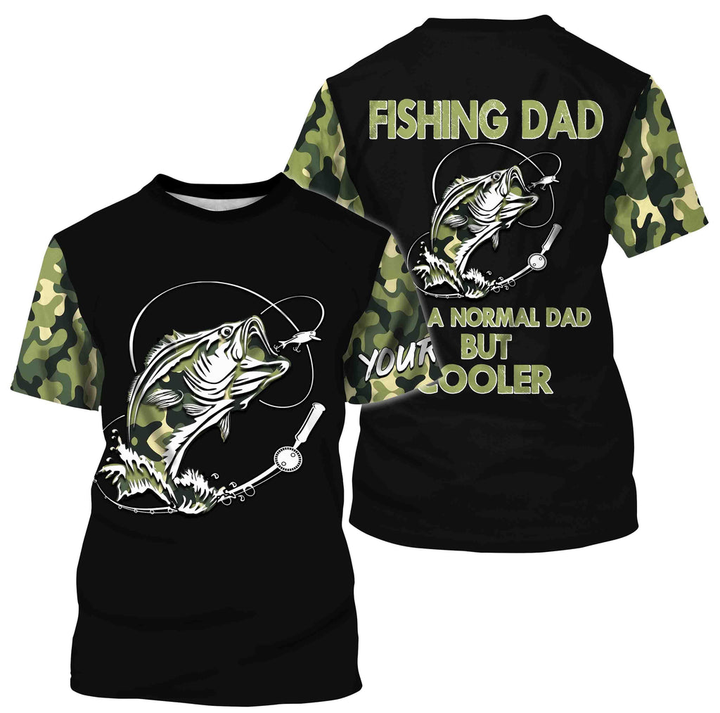 Bass Fishing Dad Like A Normal Dad But Cooler Customize Name 3D All Ov –  Myfihu