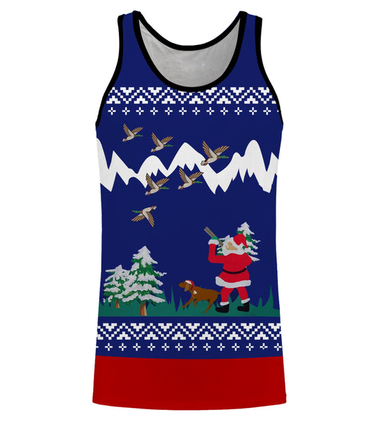 Duck hunter Santa funny ugly christmas sweatshirt full print shirts - Christmas gift For Adult and kid NQS1018