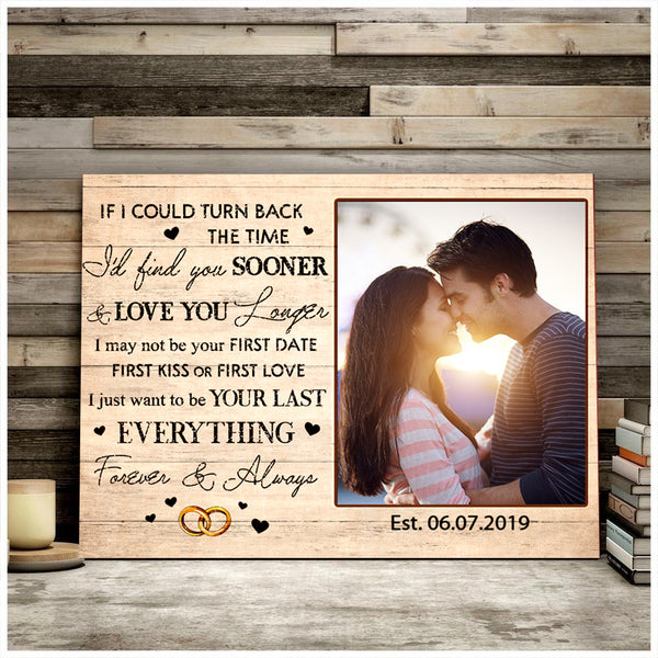 Personalized Custom Photo Canvas, I love you Forever & Always , Gifts For Him, Gifts For Her, Anniversary Gifts, Valentine's Day Gifts D05 NQS1257