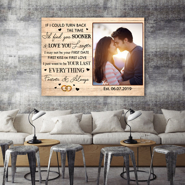 Personalized Custom Photo Canvas, I love you Forever & Always , Gifts For Him, Gifts For Her, Anniversary Gifts, Valentine's Day Gifts D05 NQS1257