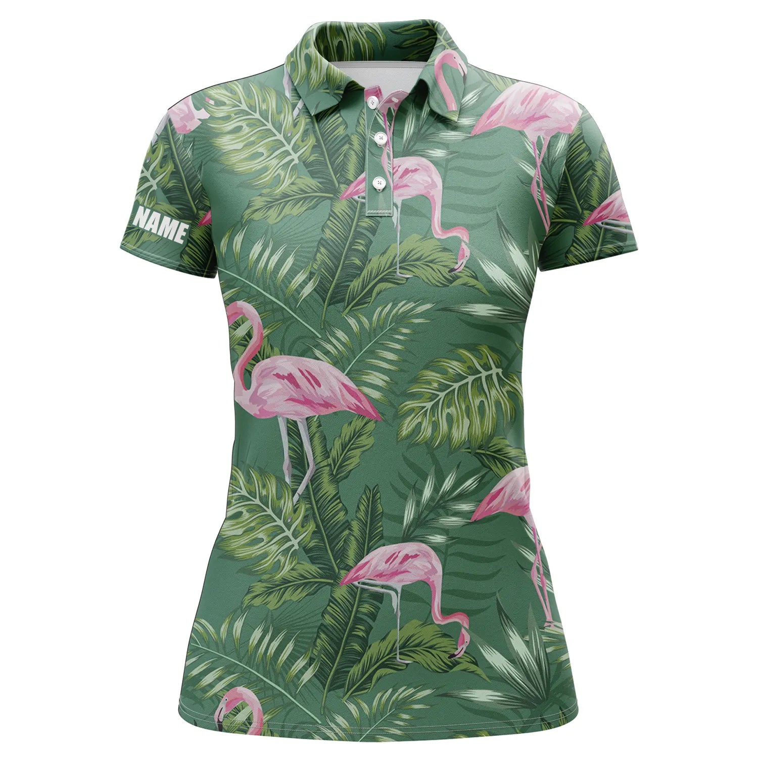 Pink Flamingo Golf Polo