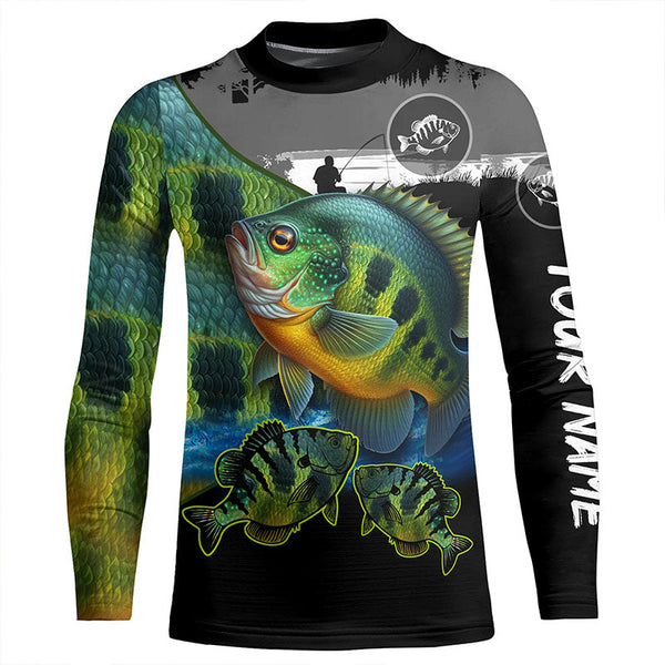 Bluegill fishing scales customize performance long sleeves Fishing shirts, Bluegill fishing jerseys NQS5654