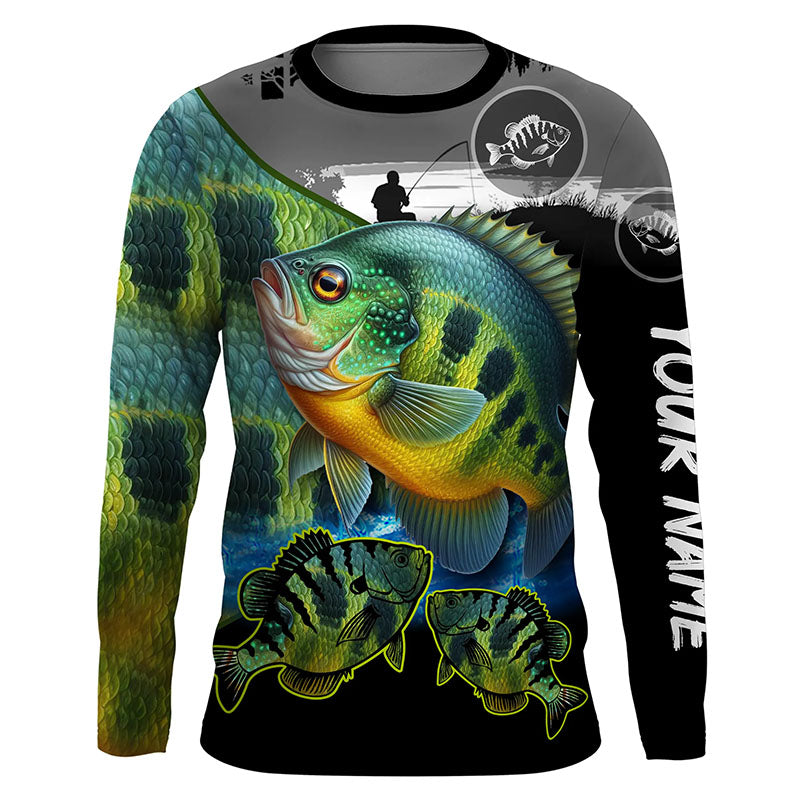 Bluegill fishing scales customize performance long sleeves Fishing shirts, Bluegill fishing jerseys NQS5654