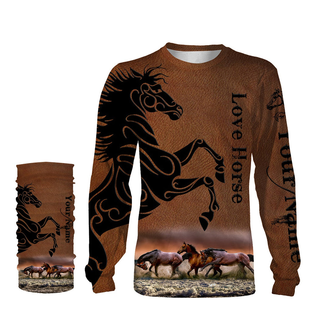 Beautiful horse 3d camo shirts- personalized love horse shirt for