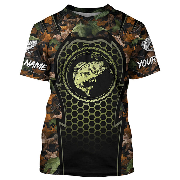 Bass Fishing camouflage UV protection quick dry Custom long sleeves fishing shirt NQS2640