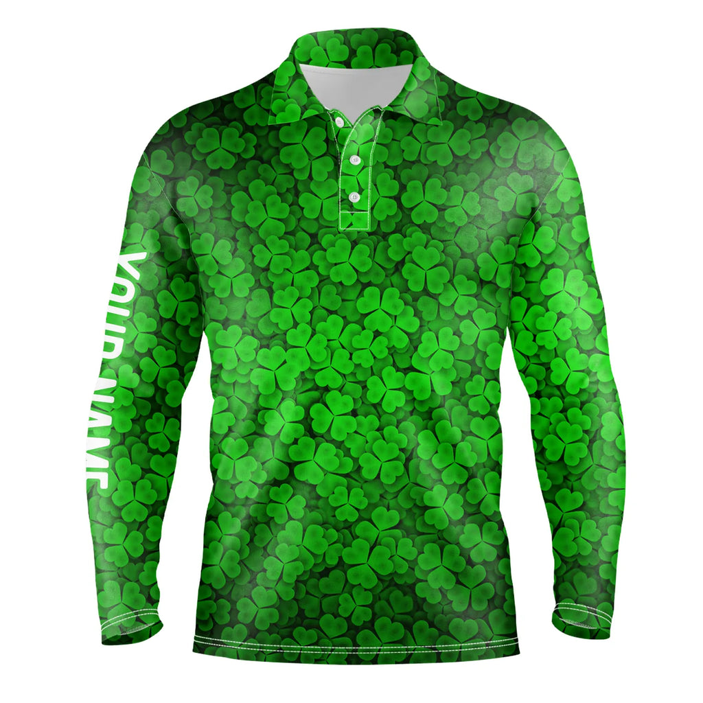 Saint Patricks Day Men's Polo Shirt Long Sleeve Golf Shirt Sport Shirts for  Casual Work Fishing XL : : Clothing, Shoes & Accessories