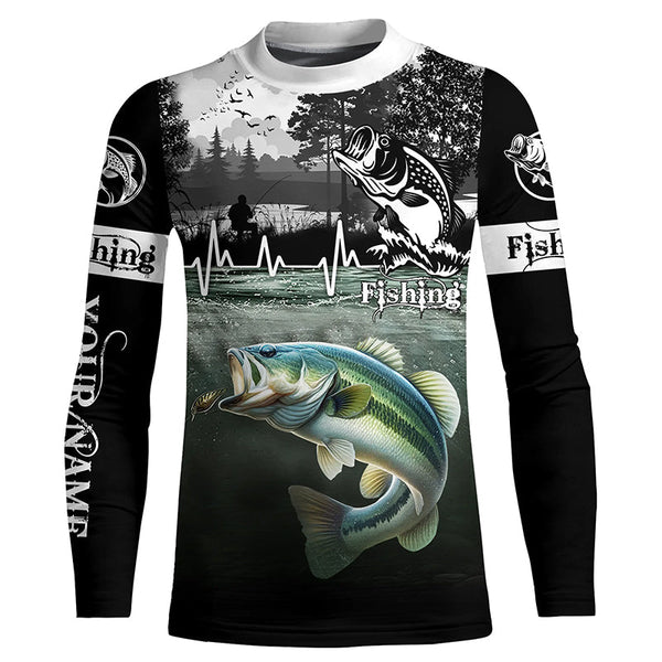 Largemouth Bass Customize Name 3D All Over Printed Shirts Personalized Fishing gift NQS627