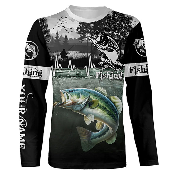 Largemouth Bass Customize Name 3D All Over Printed Shirts Personalized Fishing gift NQS627