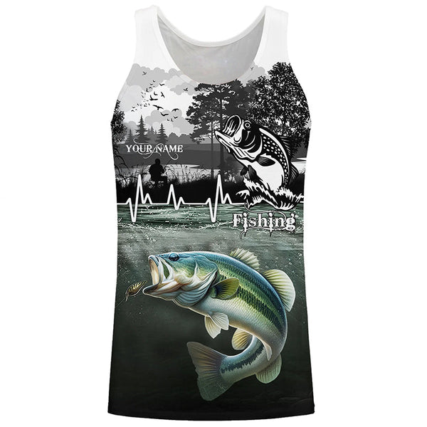 Largemouth Bass Customize Name 3D All Over Printed Shirts Personalized Fishing gift NQS627