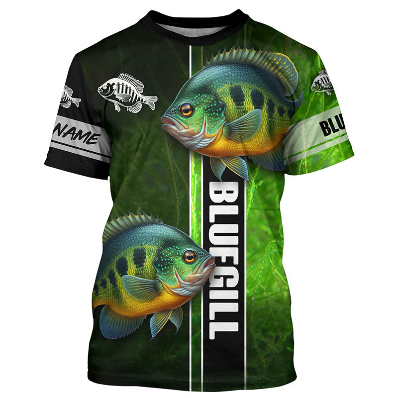 Crappie fishing green shirt Custom name UV Long Sleeve Fishing
