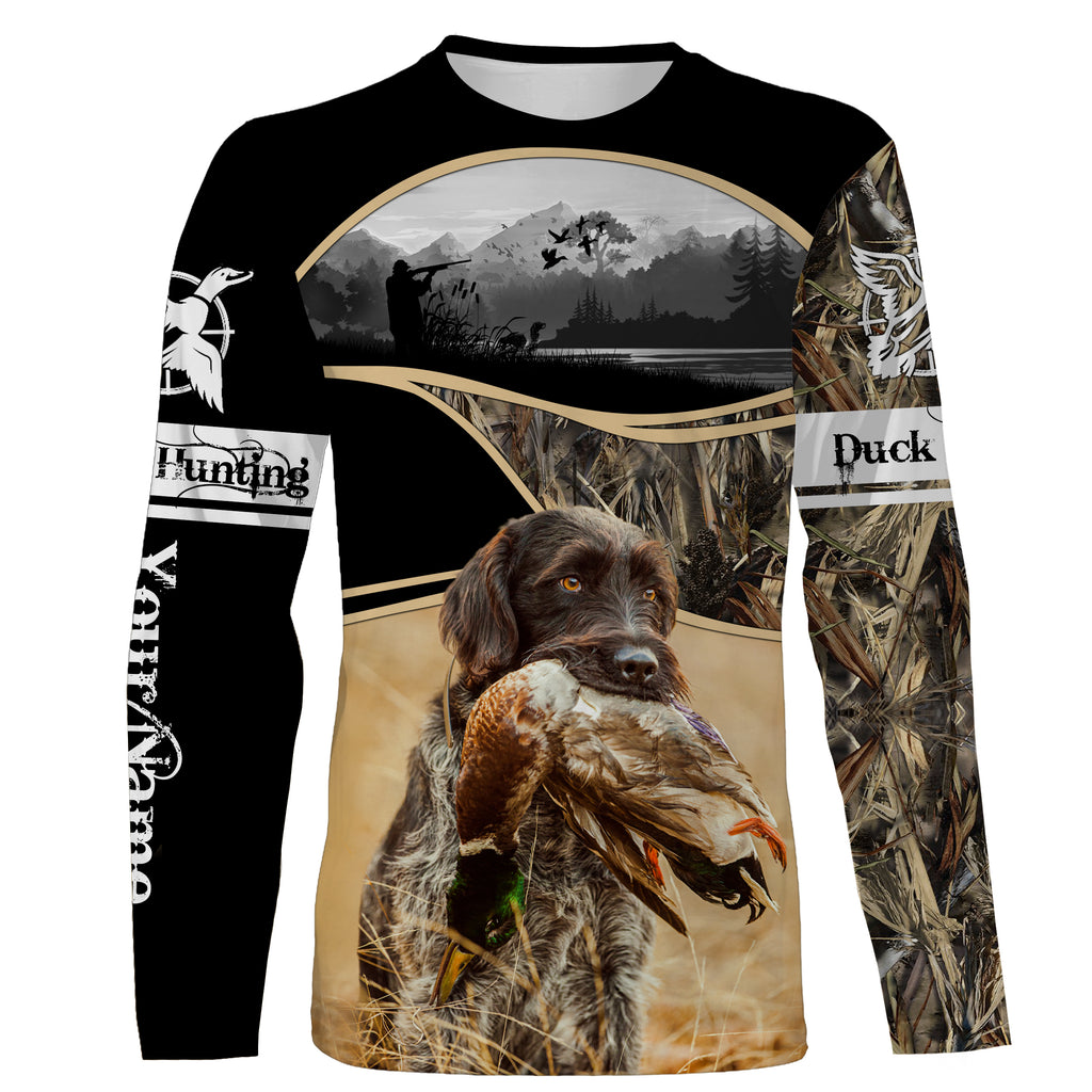 Duck Hunting With Dog Boykin Spaniel waterfowl camouflage Custom Name ...