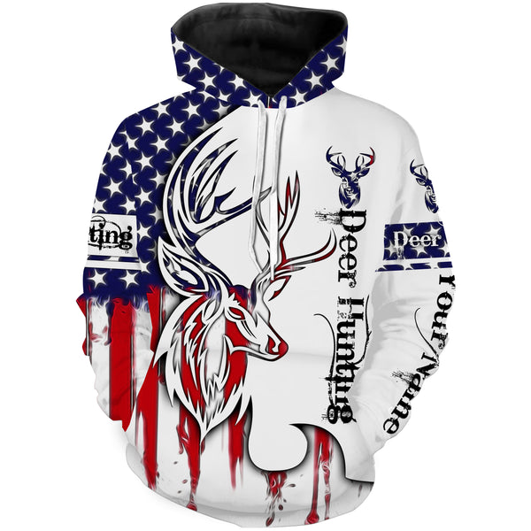 American Deer Hunter Patriotic Shirt, T-shirt, Long Sleeve, Hoodie For men Women, Personalized Gifts FSD3048