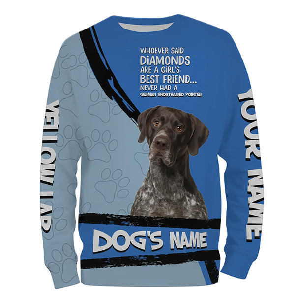 German Shorthaired Pointer GSP 3D All over printed Shirt, Funny Dog Saying shirt, Personalized Gift FSD3740