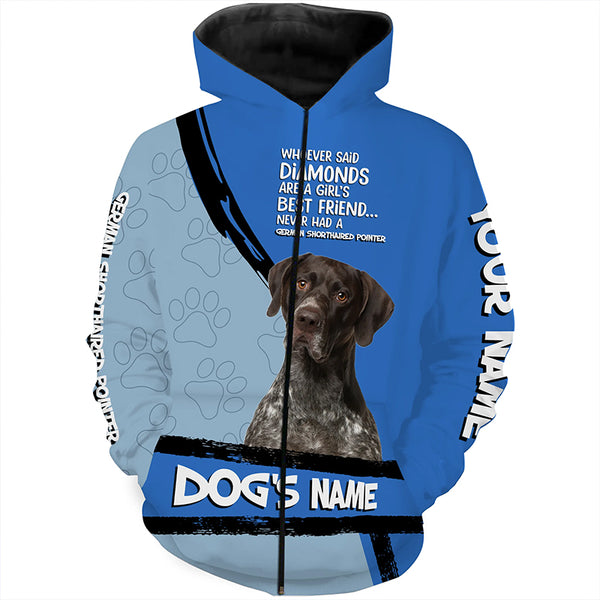 German Shorthaired Pointer GSP 3D All over printed Shirt, Funny Dog Saying shirt, Personalized Gift FSD3740