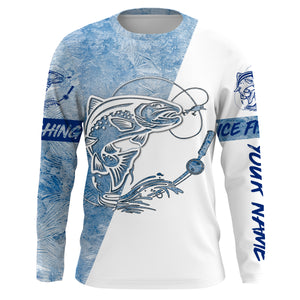 Trout Ice Fishing Winter Fishing Performance Long Sleeve Shirts