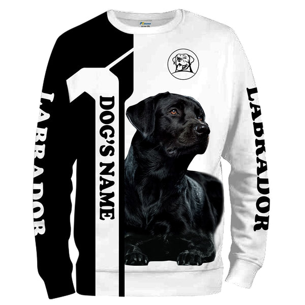 Black labrador customize name 3D all over printing shirt for Men, Women - Love labrador retriever gifts  FSD2390
