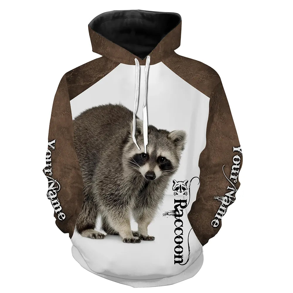 Raccoon Custom Name 3D all over printed Shirts for Men, women and Kid - Personalized gifts FSD3890