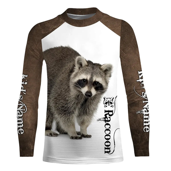 Raccoon Custom Name 3D all over printed Shirts for Men, women and Kid - Personalized gifts FSD3890