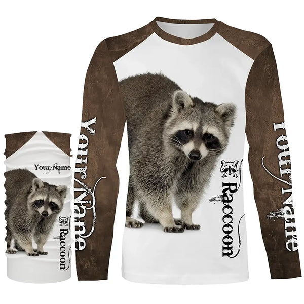 Raccoon Custom Name 3D all over printed Shirts for Men, women and Kid - Personalized gifts FSD3890