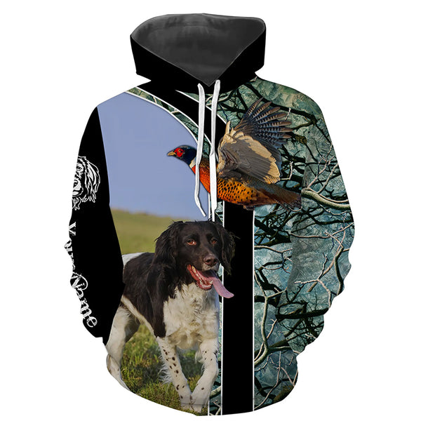 Small Munsterlander upland Bird Hunting Dog custom Name All over Print Shirts, Personalized Hunting Gift FSD3634