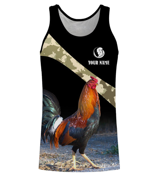 Beautiful Rooster custom name 3D All over print T Shirt, Hoodie, Long sleeve, Sweatshirt - FSD1518